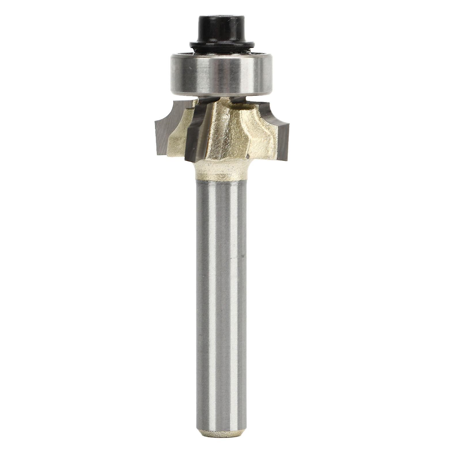 Round Over Router Bit 1/4 Shank R2.5 4 Flute Tungsten Steel Alloy Edge Forming Router Bit for Woodworking 
