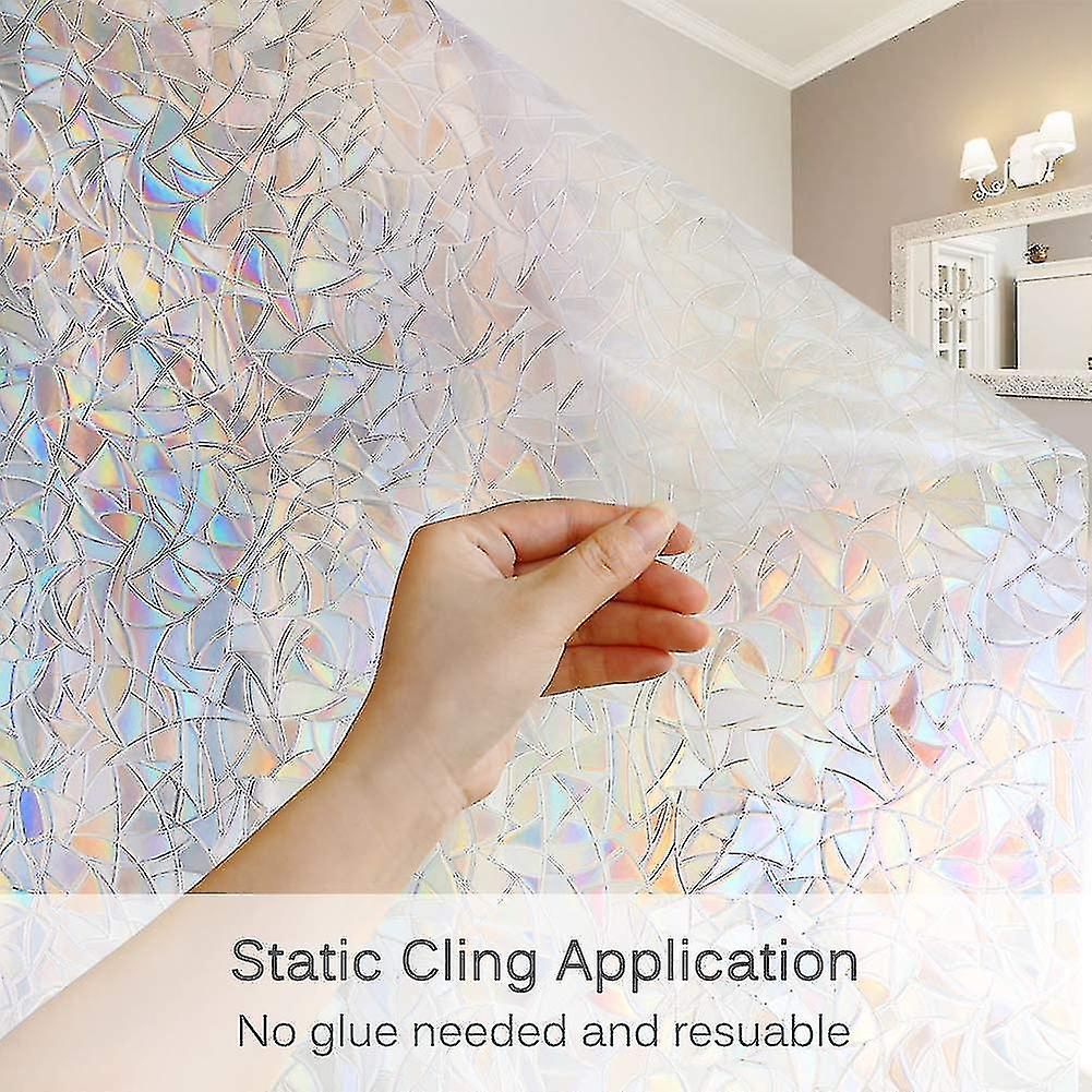 Window Film Privacy Rainbow Static Window Sticker