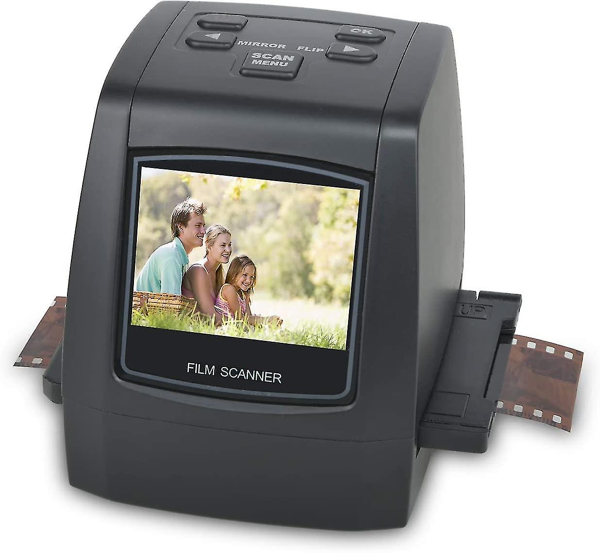 22mp All-in-1 Film & Slide Scanner, Converts 35mm 135 110 126 And Super 8 Films/slides/negatives To Digital Jpg Photos, Built-in 128mb Memory, 2.4 Lcd