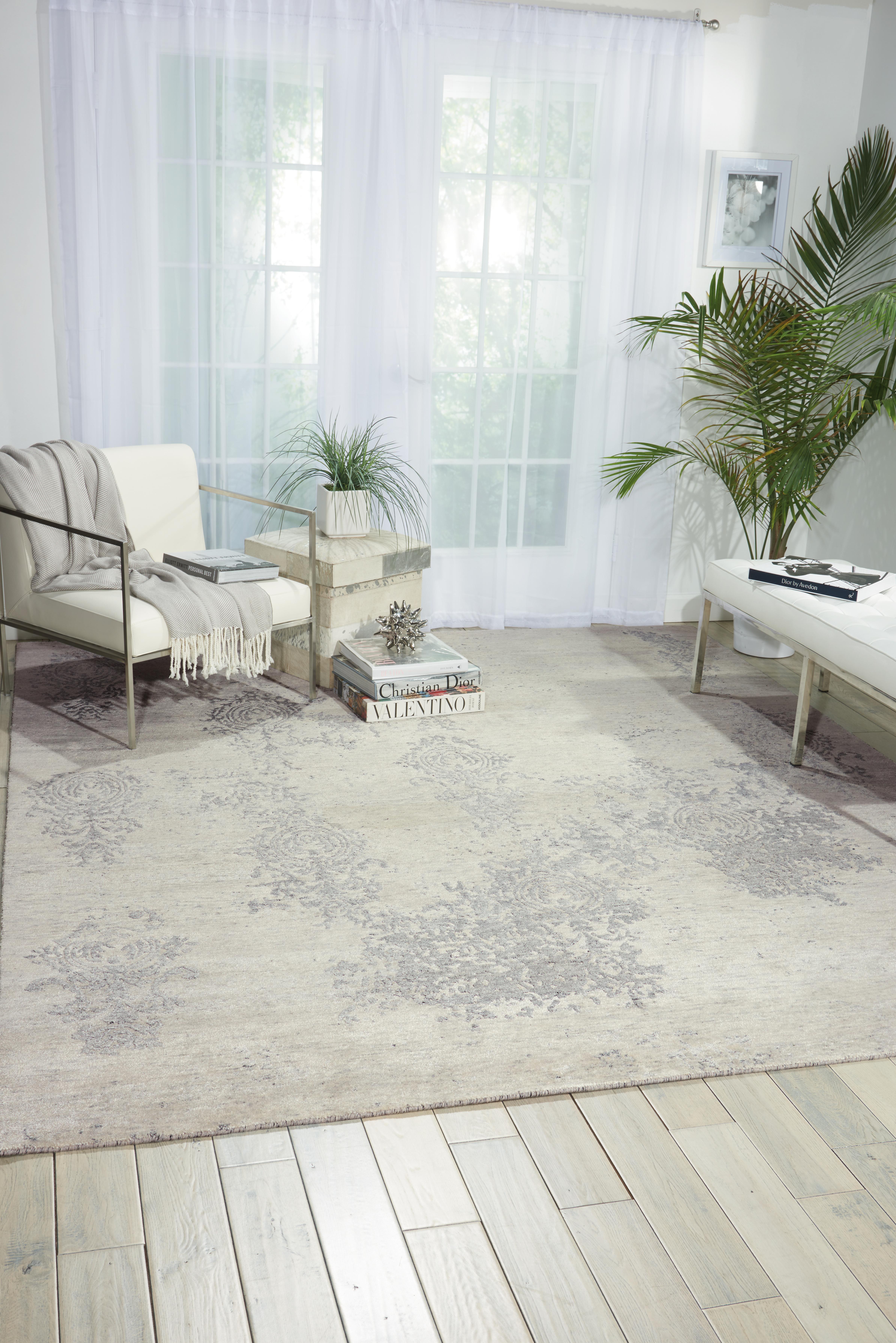 Silk Shadows SHA14 IVSIL  Rectangle Rugs Modern Rugs