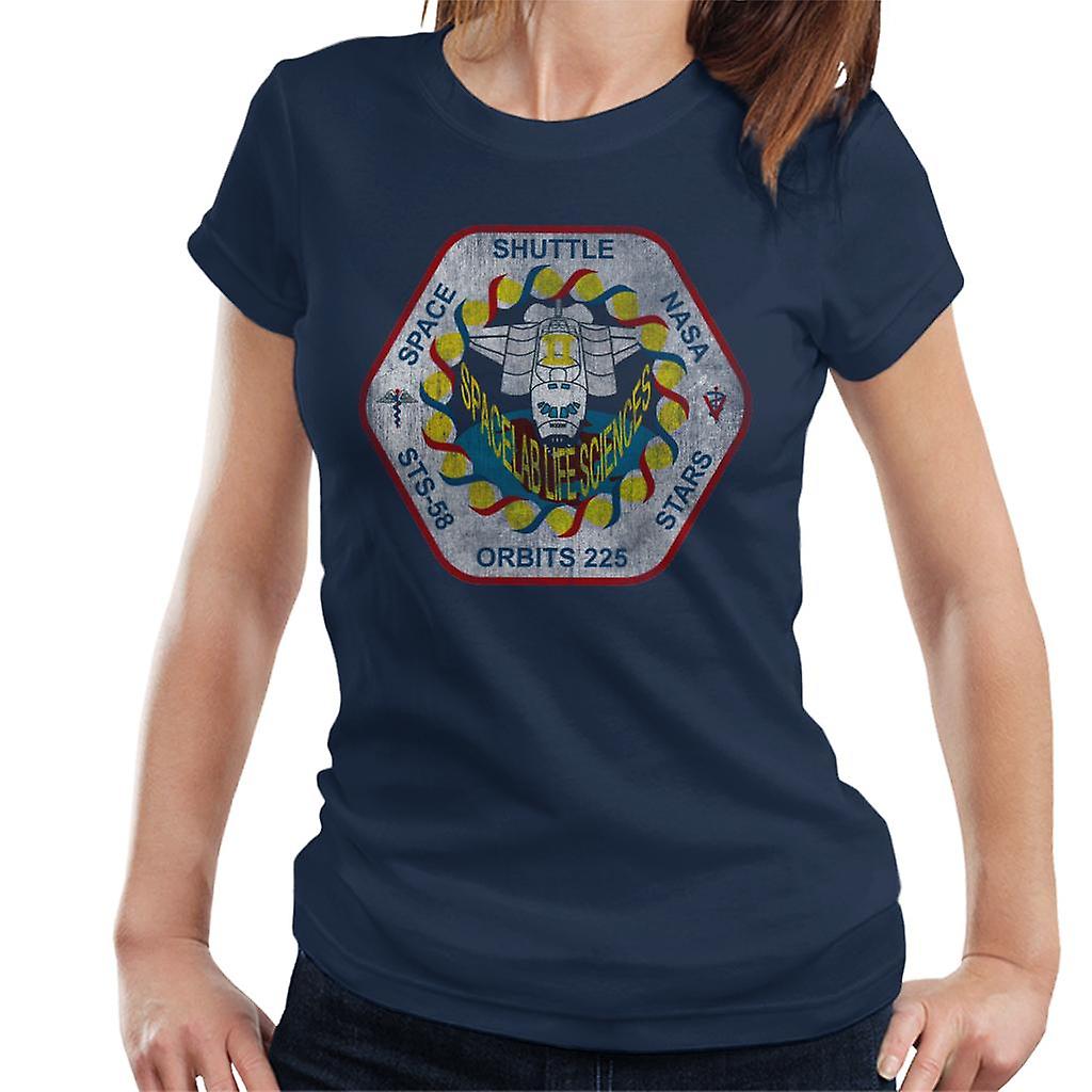 NASA STS 58 Columbia Mission Badge Distressed Women's T-Shirt