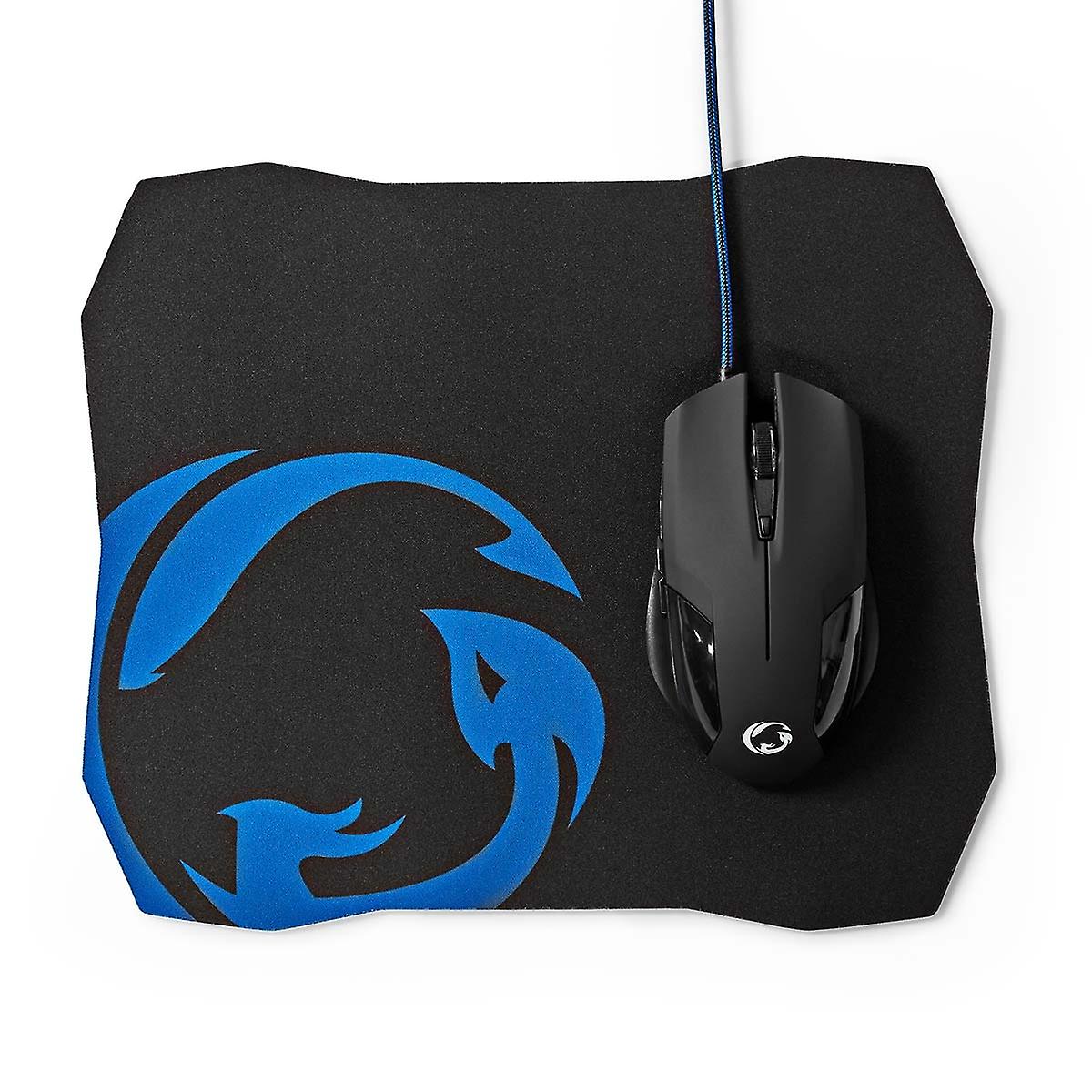 Gaming Mouse and Mouse Pad Set | Wired | 1200 / 2400 / 4800 / 7200 dpi | Adjustable DPI | Number of knees