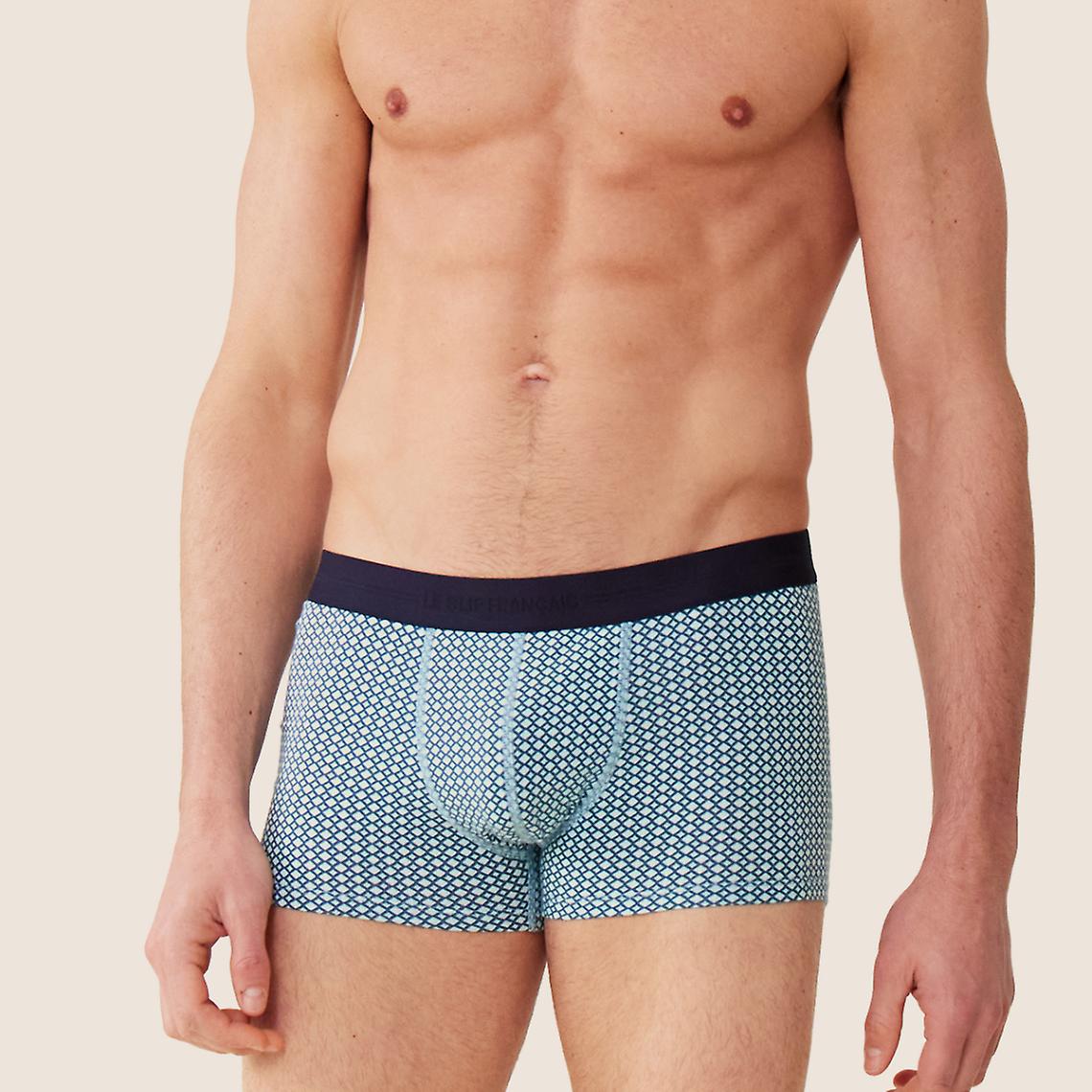 bóxer de algodón gris; Blanco