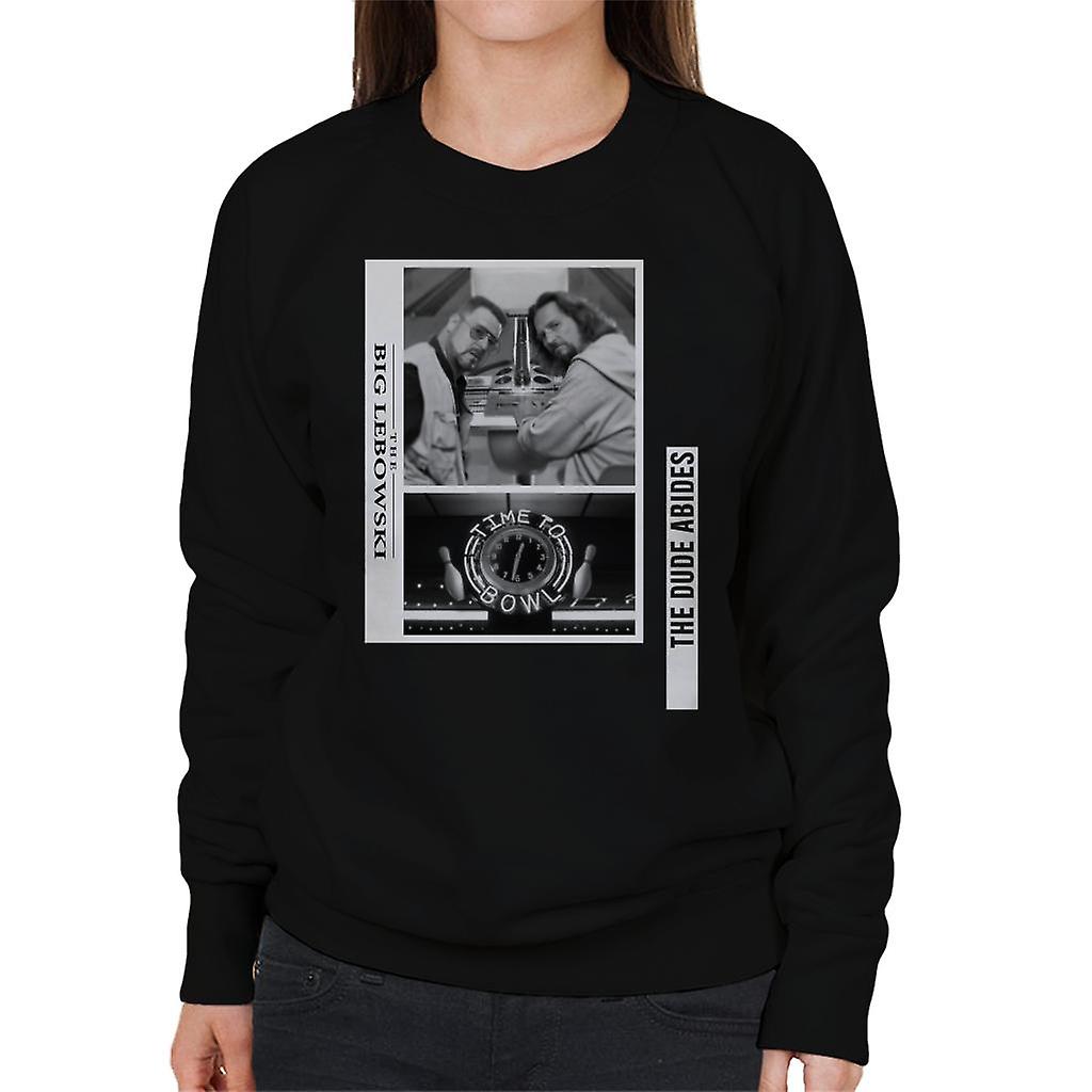 The Big Lebowski The Dude And Walter Time To Bowl Women's Sweatshirt