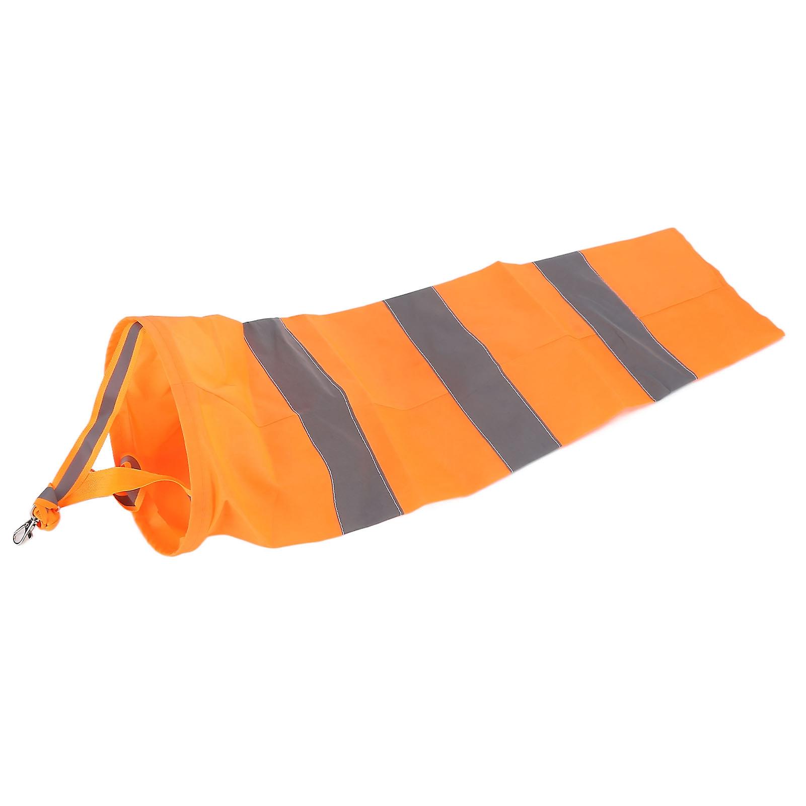 Reflective Orange Windsock 80CM Wind Direction Indicator Outdoor