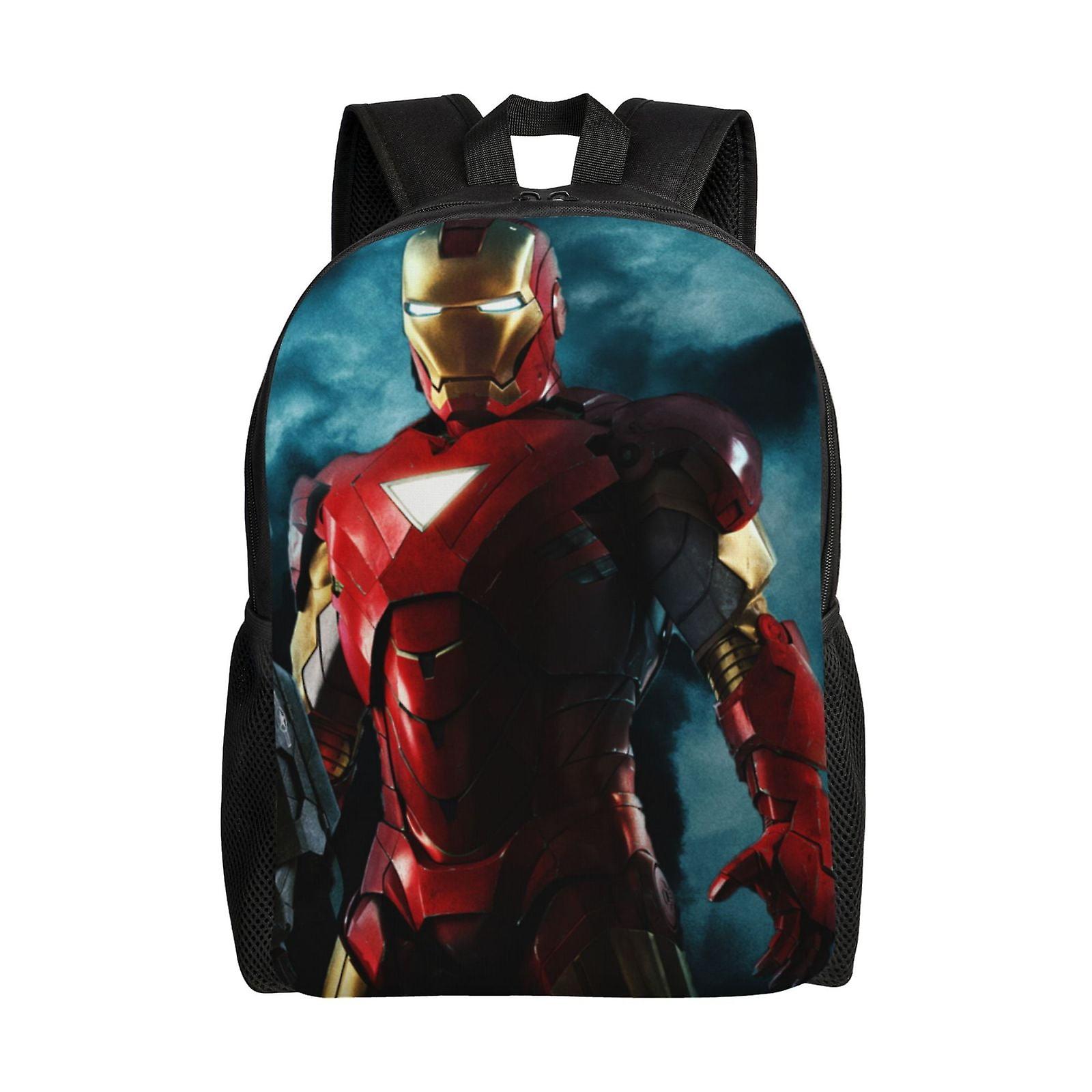 Iron Man Backpack, Travel Laptop Backpack, Water Resistant College School Computer Bag, Durable