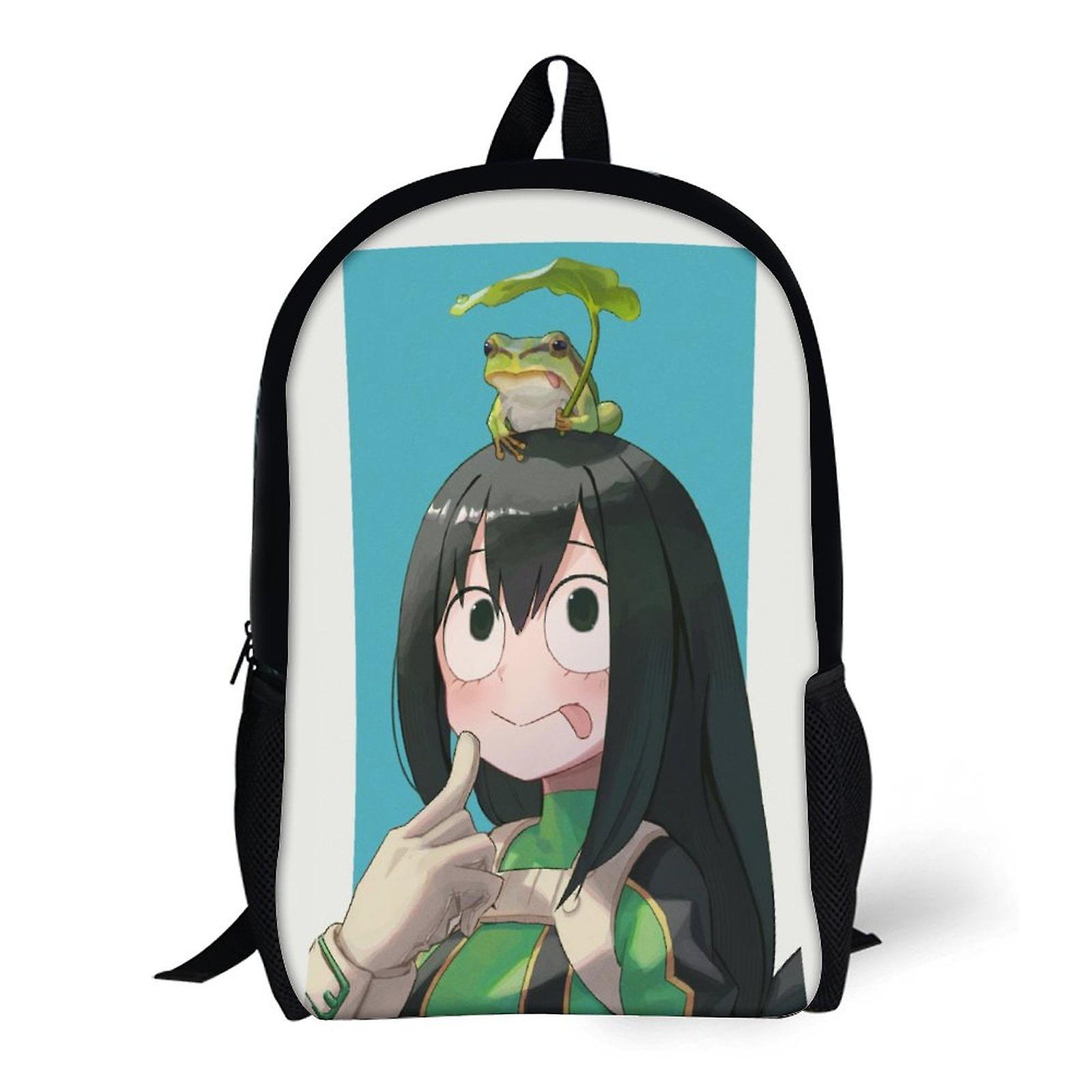 Tsuyu Asui  Shoulder Backpack School Bookbag