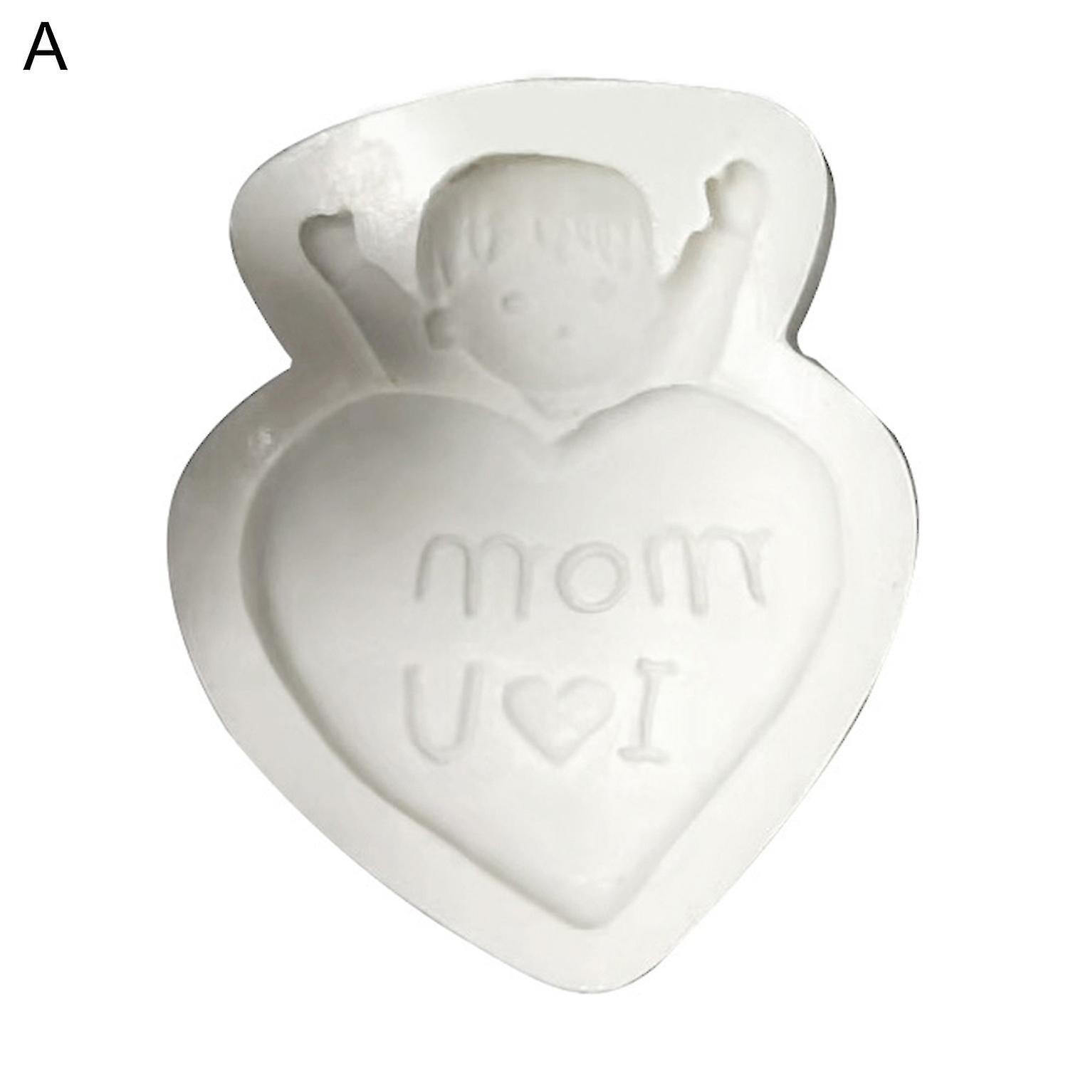 Chocolate Mold Heart Pattern Food Grade Silicone Cake Decorating Candy Mold Kitchen Tool