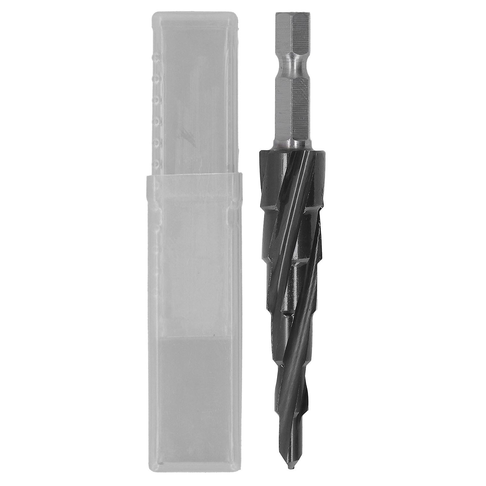 Step Drill Bit 4 Flute M35 HSS Cobalt 3/16 to 1/2in Step Drill Bit with 1/4 Inch Shank for Stainless Steel Hard Metal