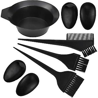 6 STÜCKE Haarfärbewerkzeug, Haarfärbeset mit Kammbürste Pinselschale, Haarfärbeset für DIY Salon Ho
