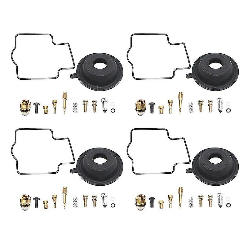 4 Sets Motorcycle Float Diaphragm Carburetor Repair Kit Fit For Yamaha Yzf600r Yzf 600 R 1997-2001 2002 2003 2004 2005 2006 2007