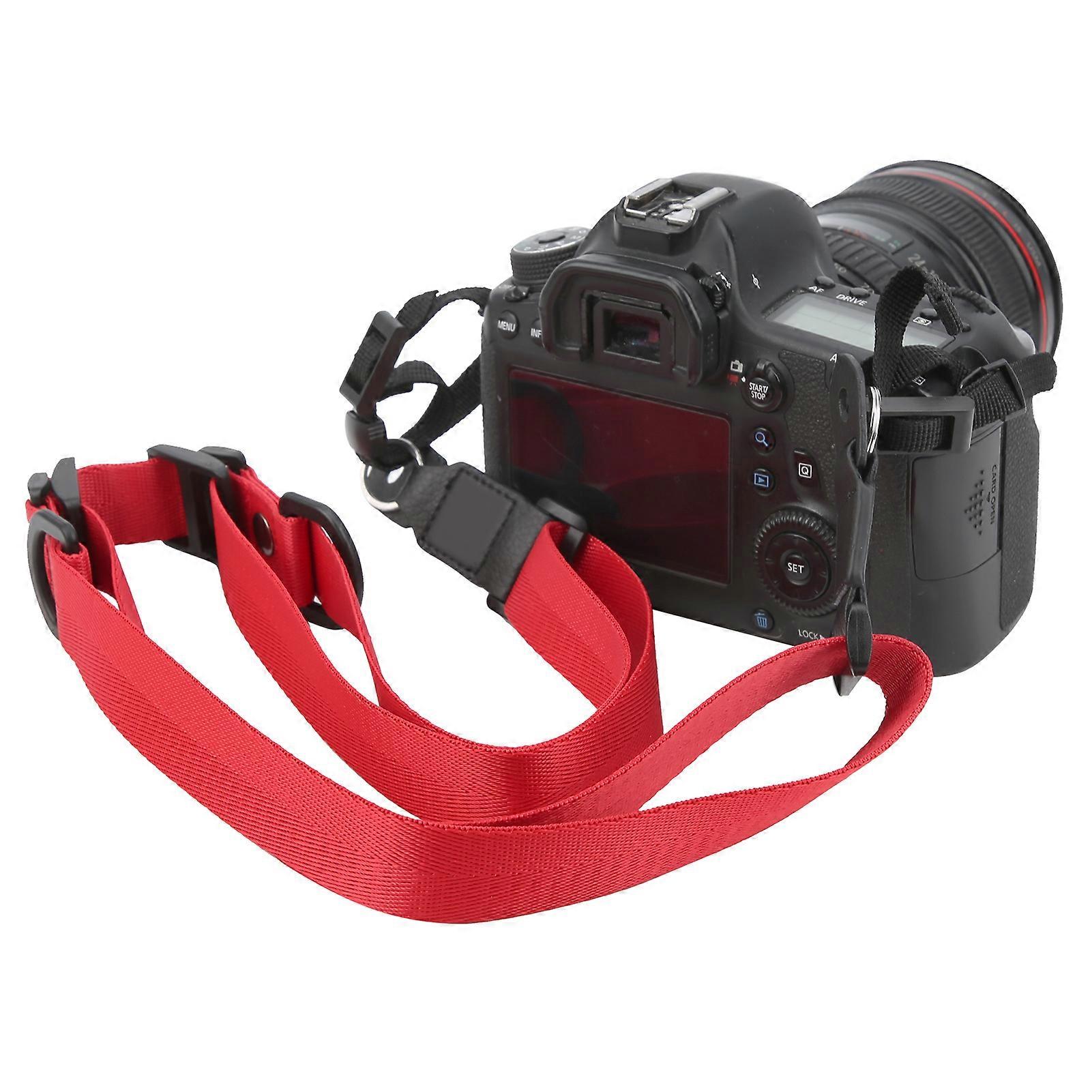Universal Adjustable Camera Strap MS-1R Red, 2.5cm Wide, 145-208cm Length