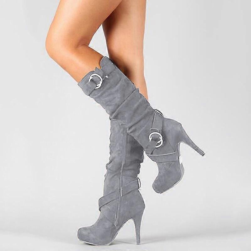 Women's Winter Over Knee High Heel Slim Boots