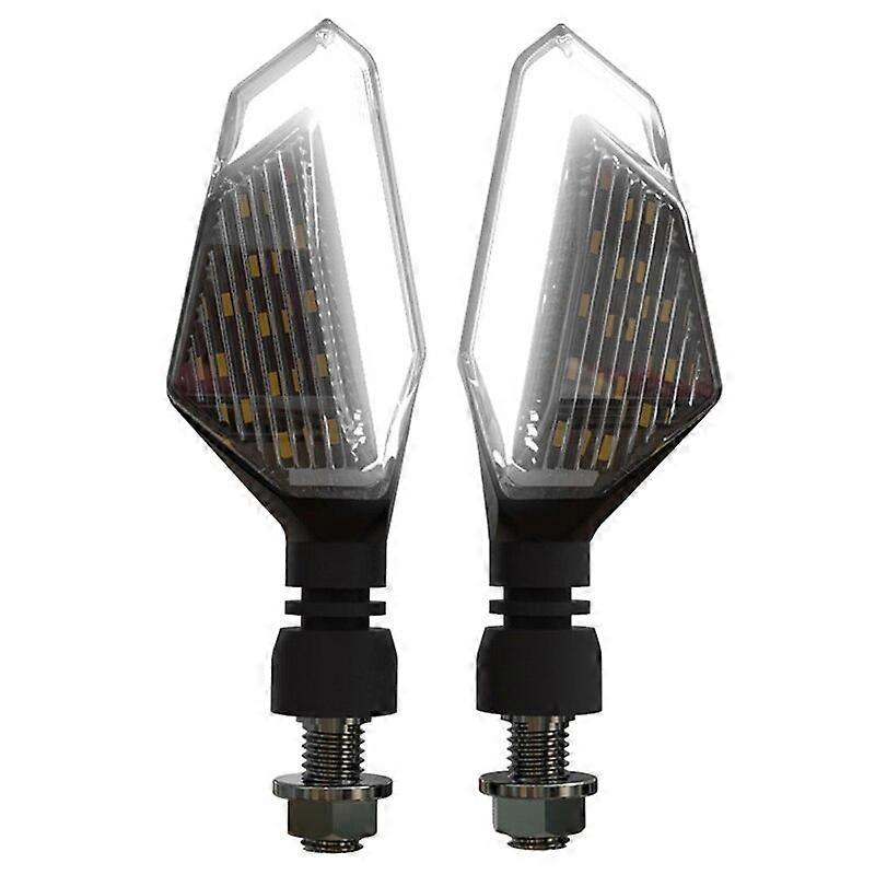 2PCS Motorcycle LED Turn Signal Light Running Lights Indicator Blinker Lamp