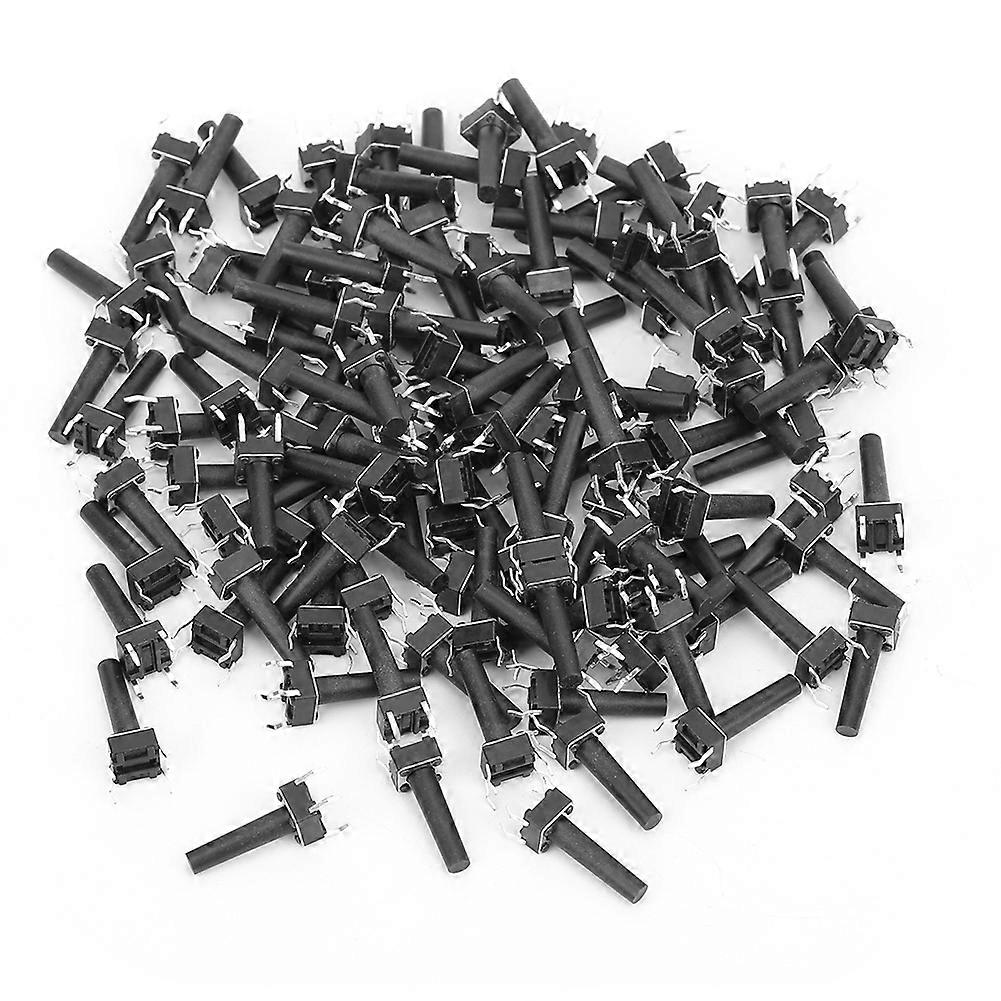 100pcs Momentary Tactile Button Switch Industrial Accessory High Sensitivity Dip 6 X 6 X 17mm