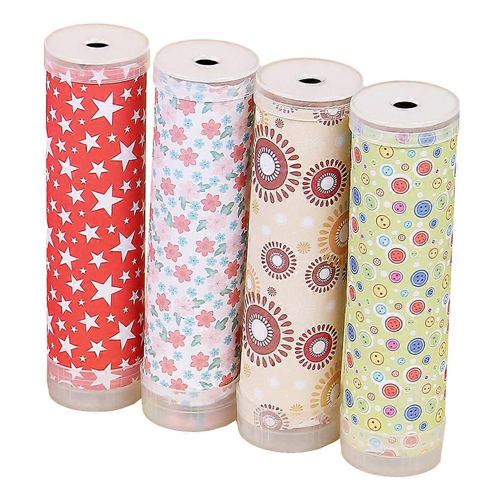 4st DIY Making Materials Väskor färgglada handgjorda Kalejdoskop Material Kits