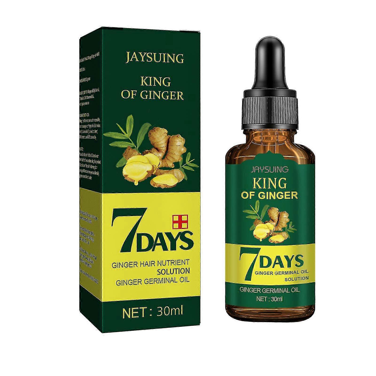 Jaysuing Ginger King Cuidados com os Cabelos Óleo Essencial Refrescante e Forte Cuidados com os Cabelos Nutritivo Couro Cabeludo Folículo Capilar Solução Nutritiva -8349863052521