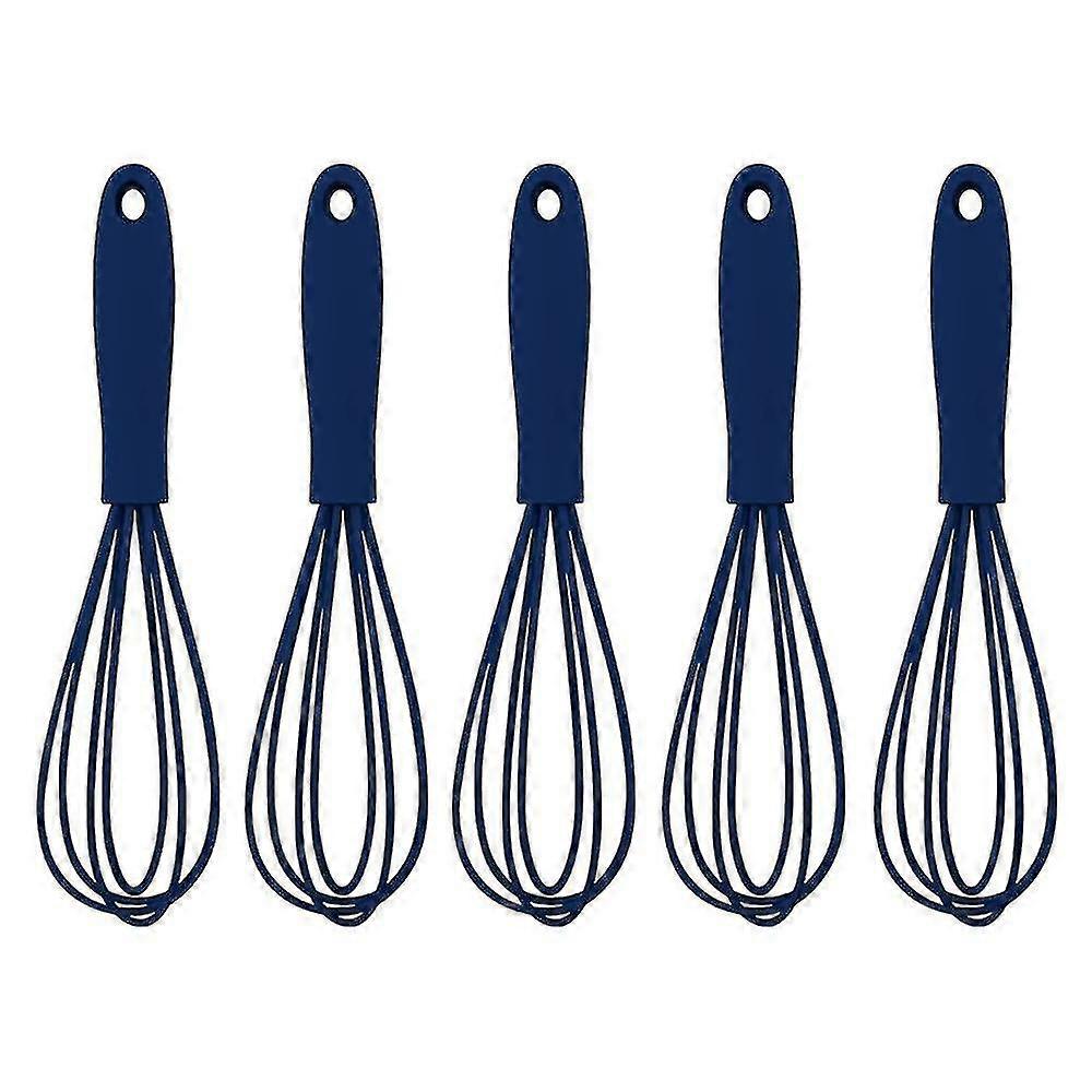 Silicone Whisk,kitchen Tool,5pcs Mini Silicone Whisks For Cooking,high