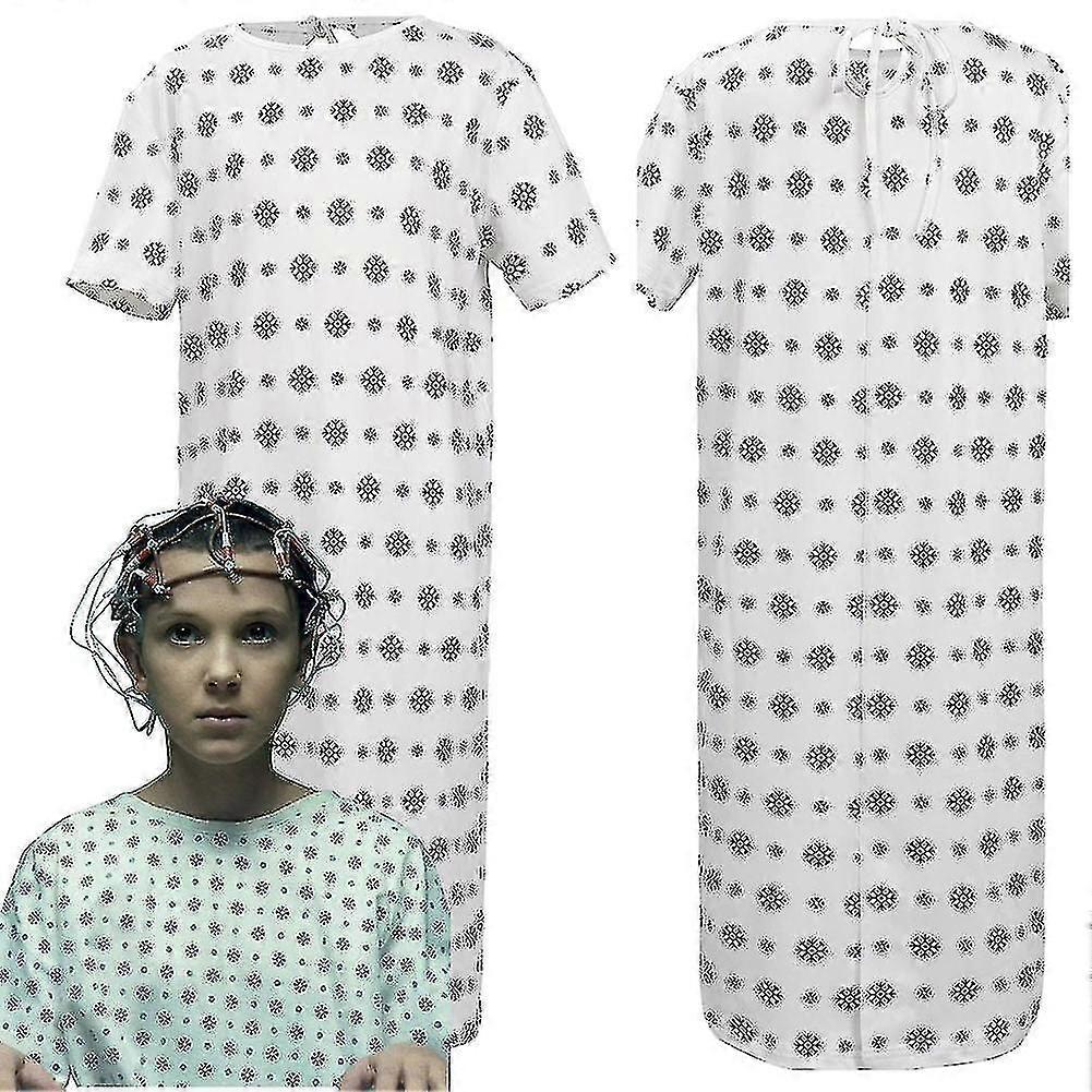 thumbnail image 1 of FeiKong Disfraz de cosplay de Eleven de Stranger Things para niños, temporada 4 (2022), uniforme de laboratorio de Hawkins, disfraces de Halloween, 1 of 5