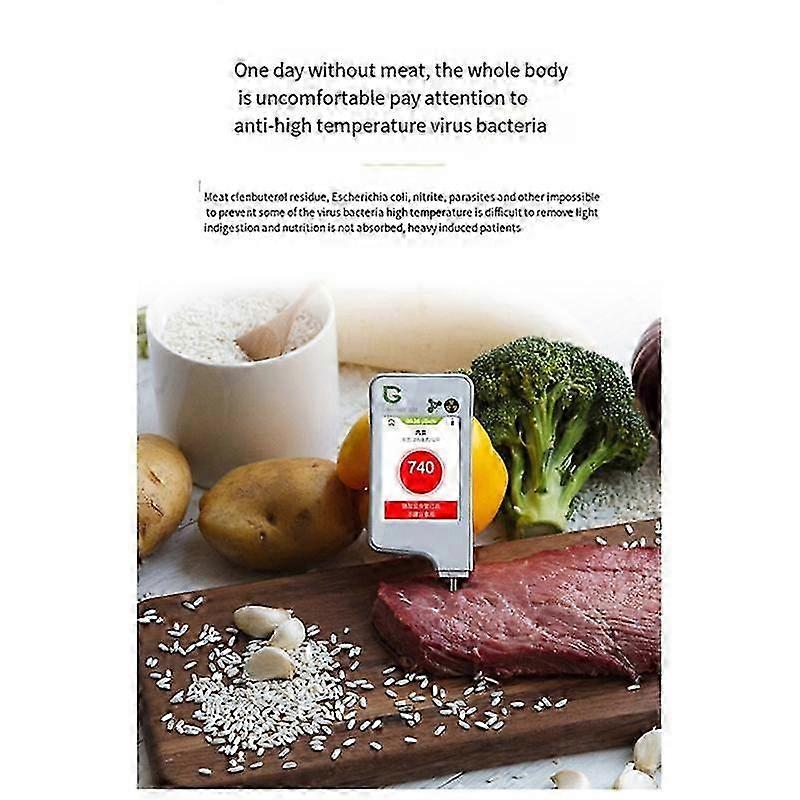 ECO-6 Digital Food Nitrate Tester Concentration Meter Analyzer Fruit /Vegetable/Meat/Fish/Radiations,White