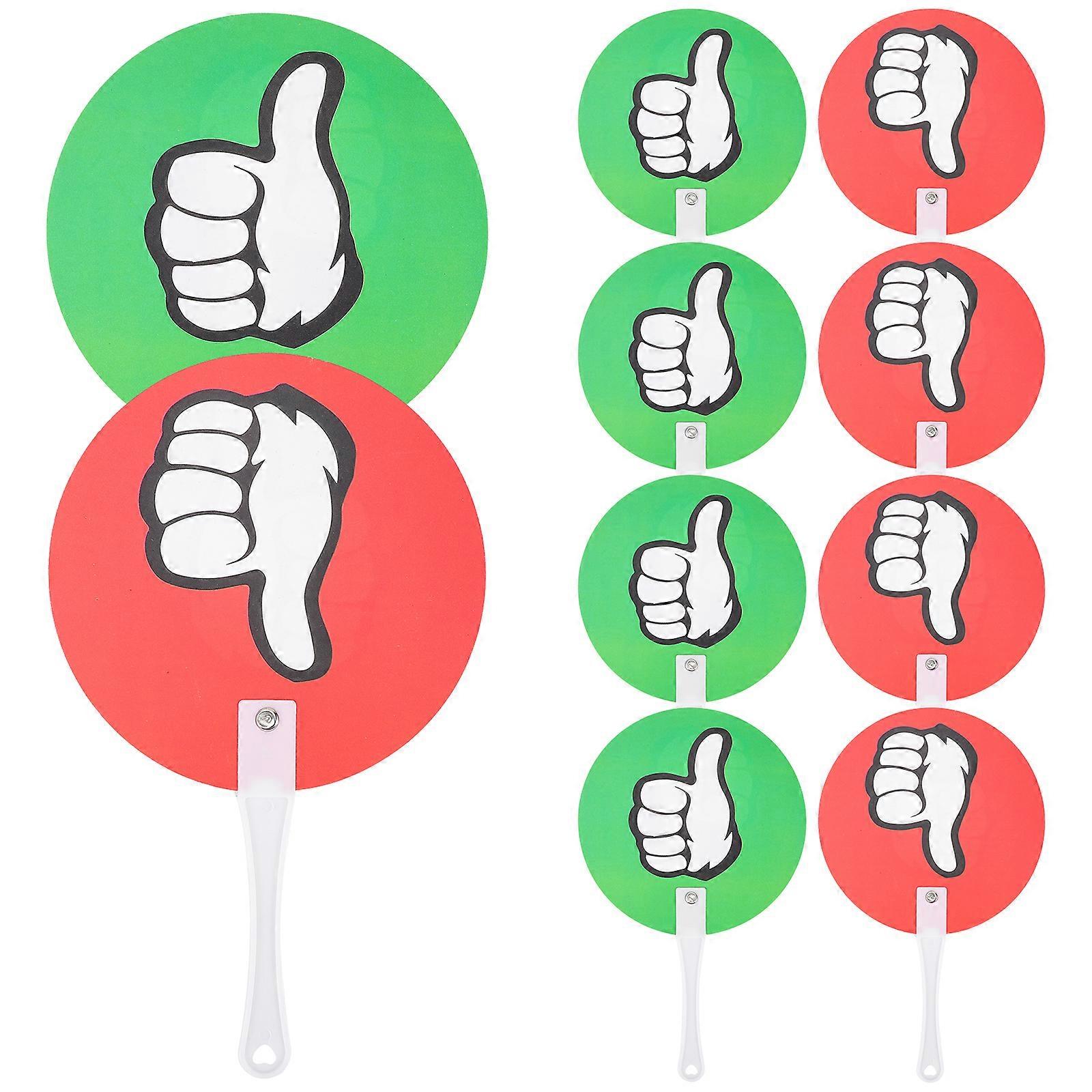 10Pcs Reusable Voting Paddle Voting Board Classroom Judging Board Classroom Event Supplies