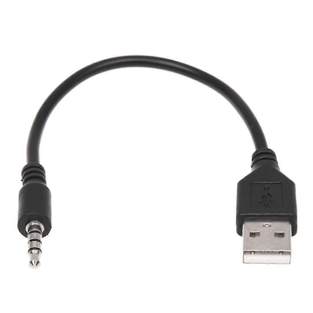 3.5 مللي متر توصيل Aux Audio إلى USB 2.0 ذكر شاحن كابل محول الحبل للسيارة MP3-Excellence