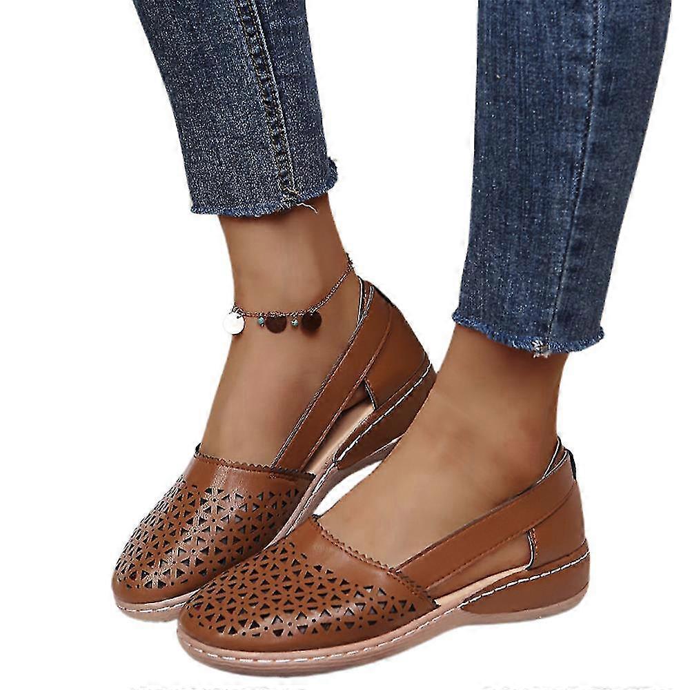 Lady Boty Wedges Hollow Out Sandály Casual Pohodlné Slip On Boty