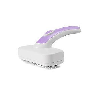 Pet Self Cleaning Slicker Brush For Shedding Grooming Long Short Haired , Cats Retractable Brush