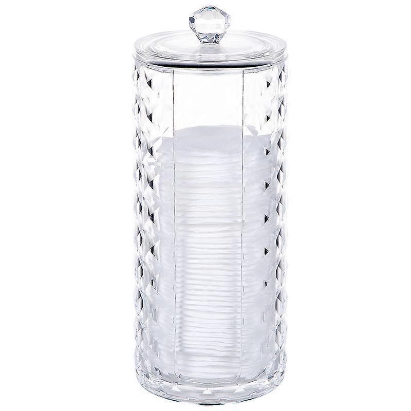 Acryl Make-up Wattepad Halter, Rautenmuster Wattepads Organizer Spender Badezimmergläser