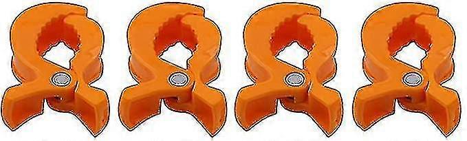 2024 פרימיום 4 יחידות יתדות עגלה עגלת פגים קליפים כדי וו כיסויי מוסלין וצעצועים, קליפסים לכיסוי מושב הרכב קליפסים לשמיכת תינוק כתום