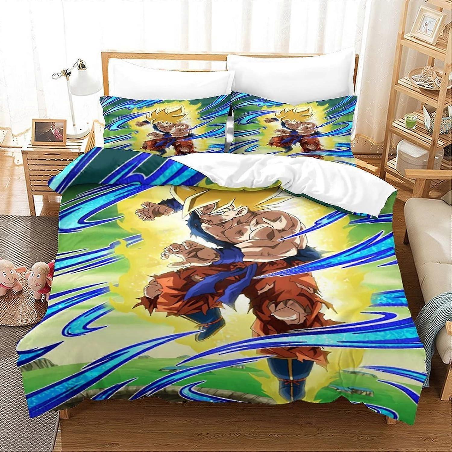 D غطاء لحاف جوكو مطبوع مع أكياس وسائد ، مجموعة فراش للمراهقين من قسم الرسوم المتحركة مع إغلاق بسحاب ، غطاء لحاف ميكروفيب