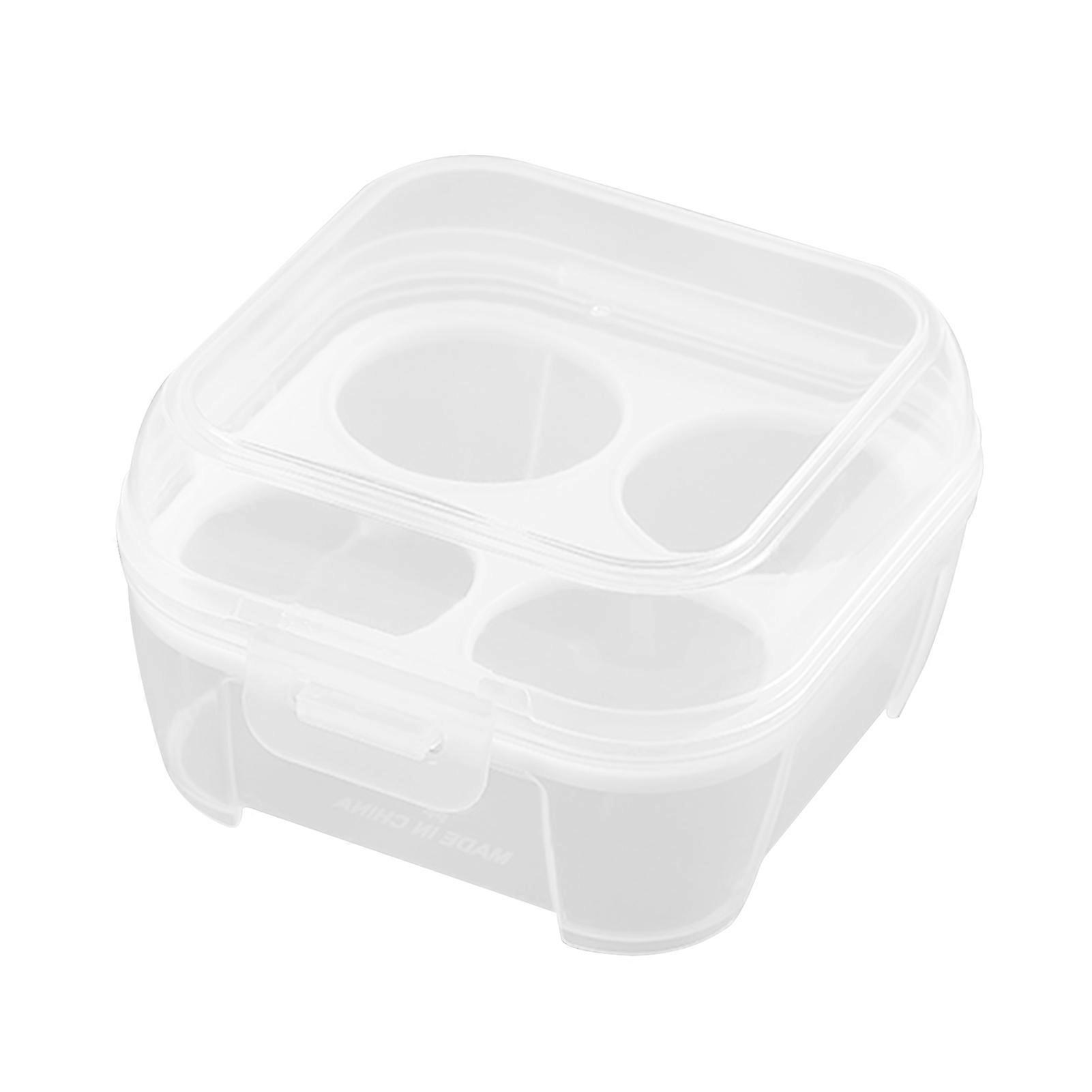 3/4/8 Grid Egg Storage Box with Egg Tray Portable Shockproof Egg Box for Camping