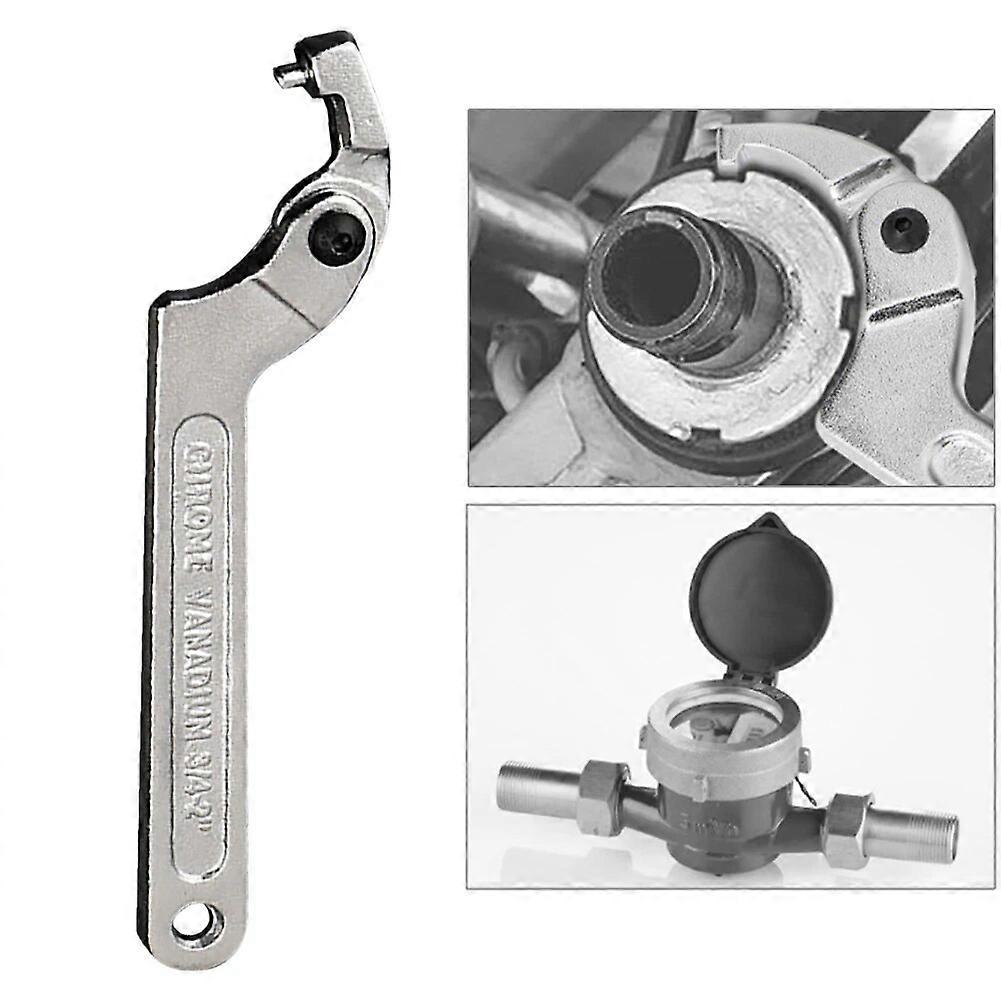 19-51mm Round Head Home Hook Wrench Accessories Professional For Nut Adjustable Size Durable Shock Absorber Easy Use C Shaped