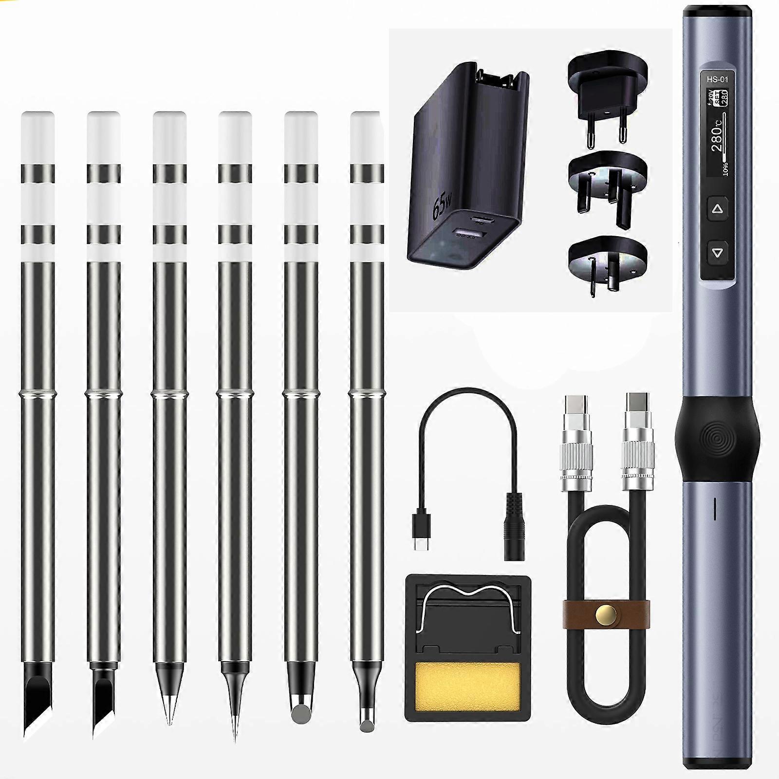 Smart Soldering Iron Soldering Set Soldering Station Temperature Adjustable Soldering Iron PD 65W FT