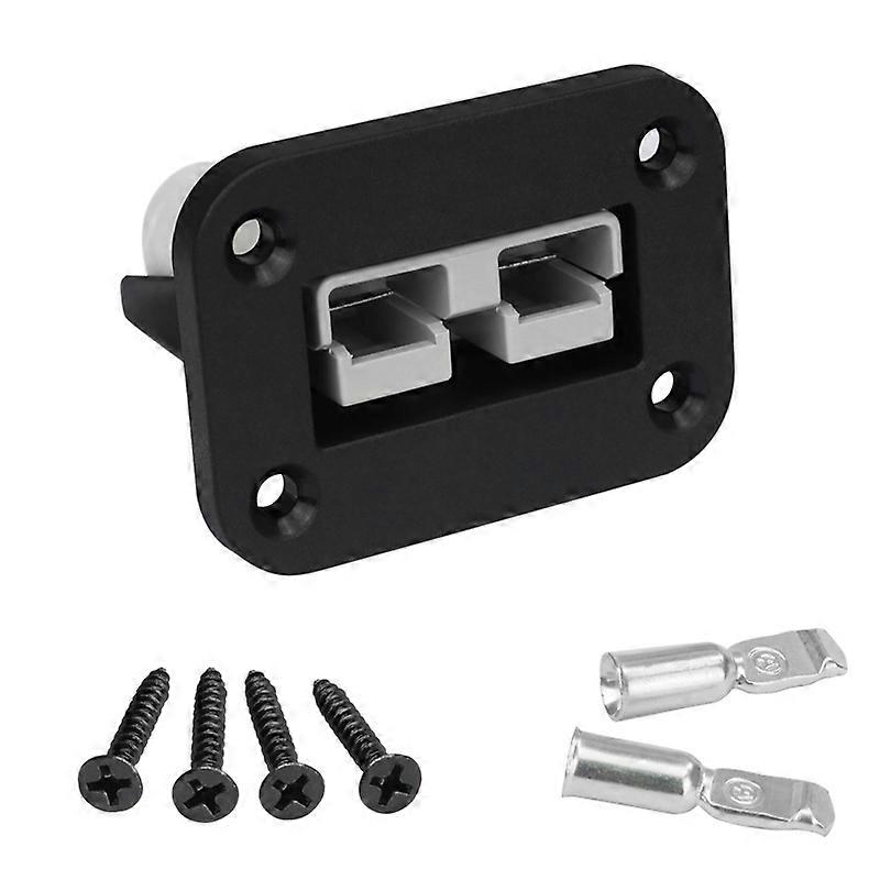 Socket Panel Suitable for Anderson Plug Flush Mount 50Amp Mounting Bracket with Screws for Caravan Camper Boat Truck