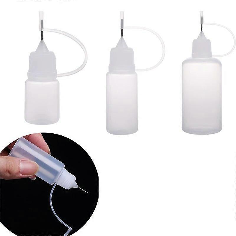 Precision Needle Tip Glue Bottle Applicator Empty Applicator Glue Oiler Squeeze Bottle for Paper Quilling DIY Craft