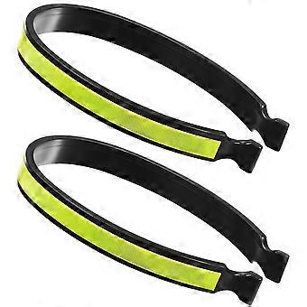 2 Pieces Reflective Cycling Trouser Clips Reflective Trouser Clips Cycling Trouser Wrap Clips Bicycle Safety Accessories Bikes Cycling Equipment
