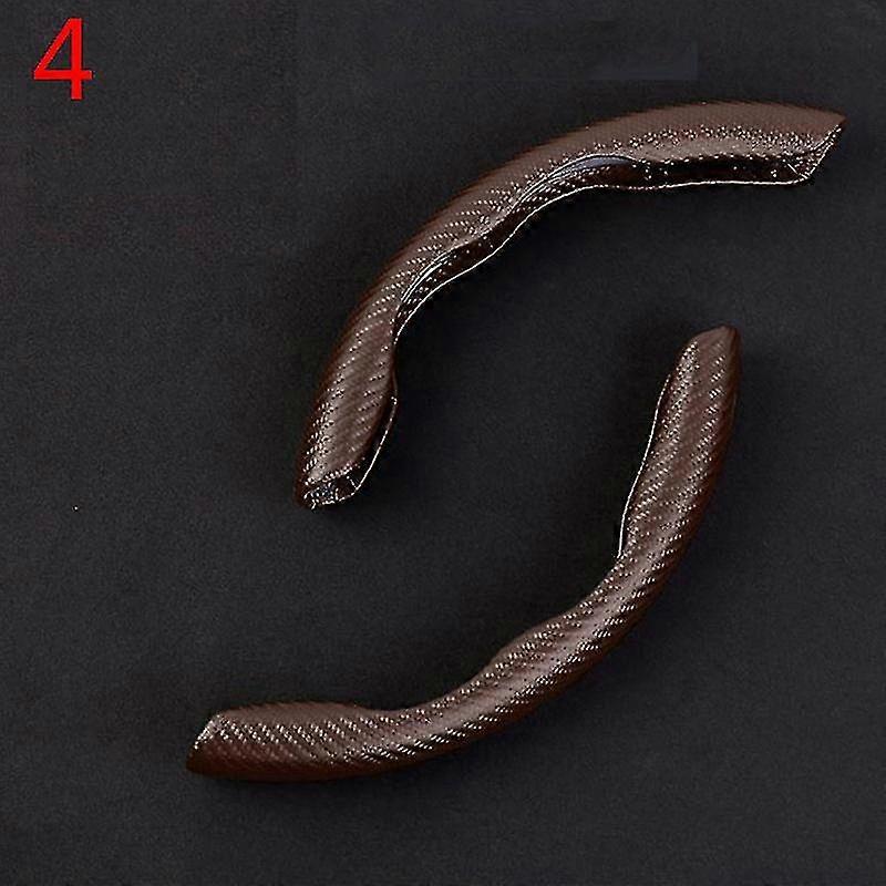 2 st 15-tums bilrattskydd med halkskydd, rött kolfiberrattskydd