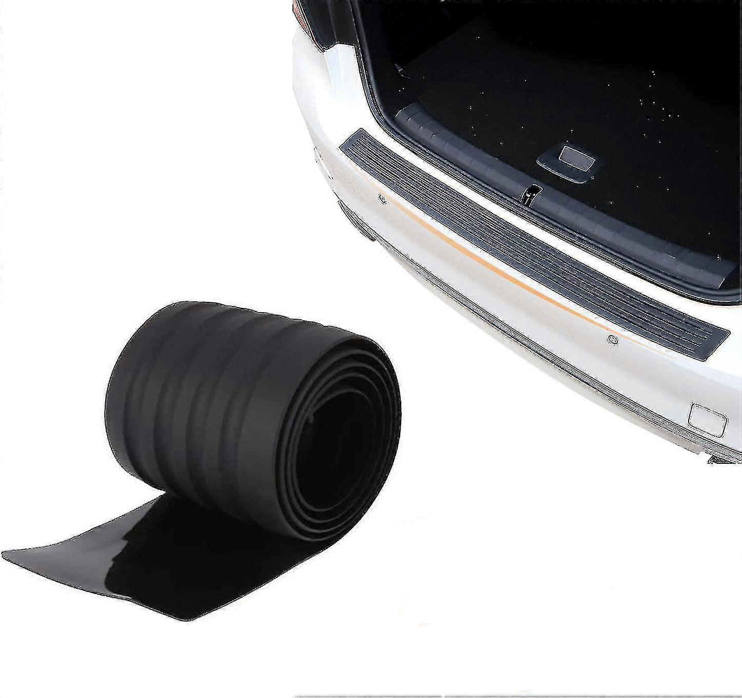 Rear Bumper Protector, Universal Car Trunk Rear Bumper Skid Plate, Anti-scratch Rubber Rear Protector Strip 102cm