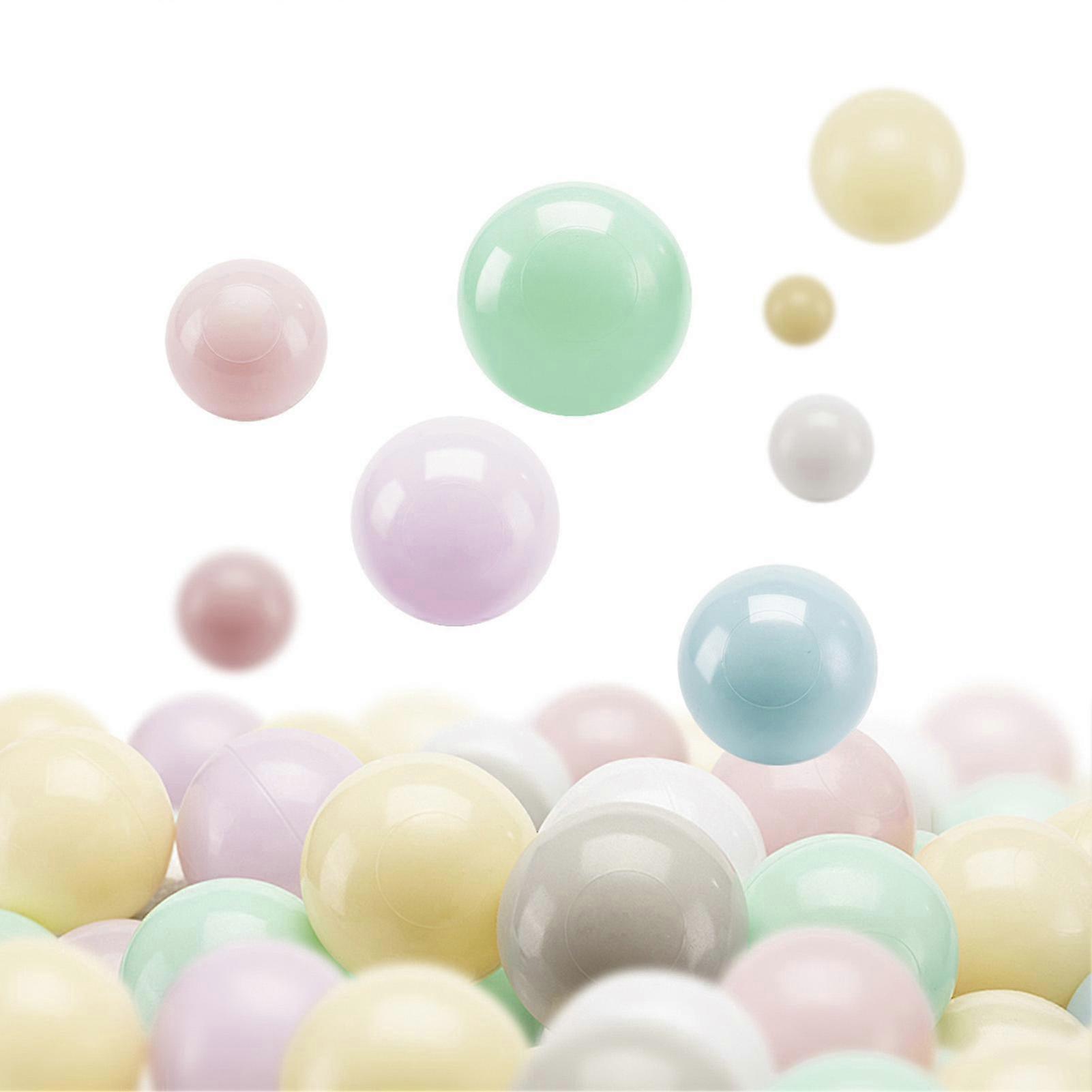 100 قطعة / مجموعة 7 سنتيمتر حفرة ملونة الكرة سميكة PE سحق دليل على Bpa الفثالات الحرة آمنة داخلي طفل صغير أطفال المحيط الكرة تجمع لعبة كيت
