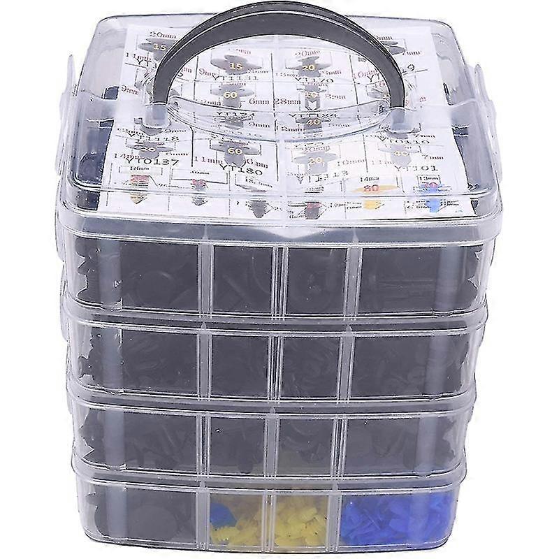 650pcs Car Fastener Clips Mixed Auto Fastener Clip Door Trim Panel Auto Bumper Rivet Push Retainer (haoyi