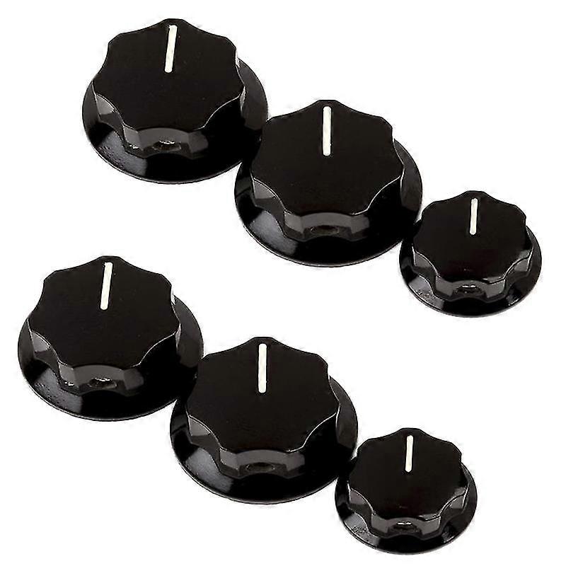 6pcs Control Knob Volume Audio Control Knobs For Jazz Electric Guitar Parts
