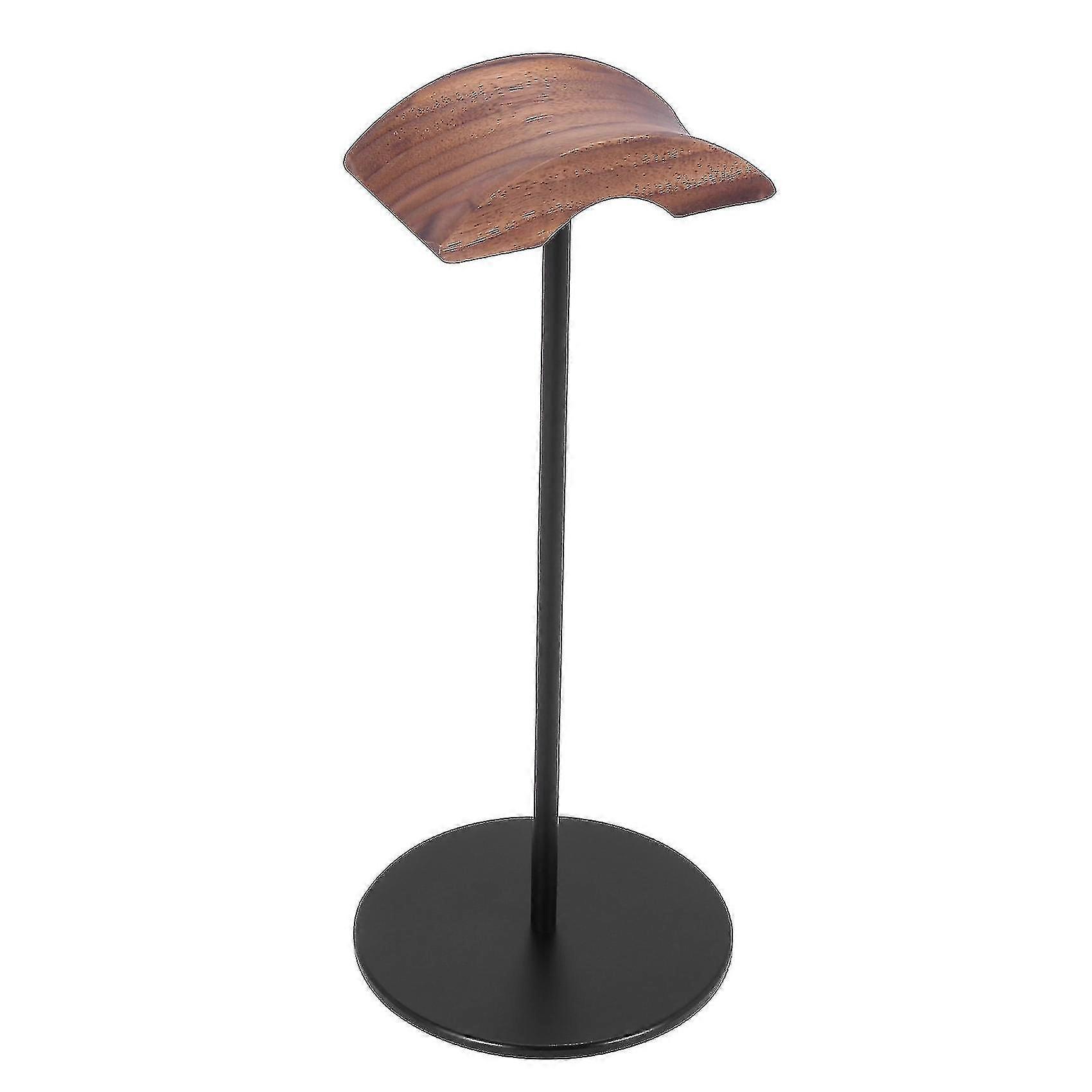 Headphone Stand,walnut Wood&aluminum Headset Stand, Nature Walnut Gaming Headset Holder With Solid