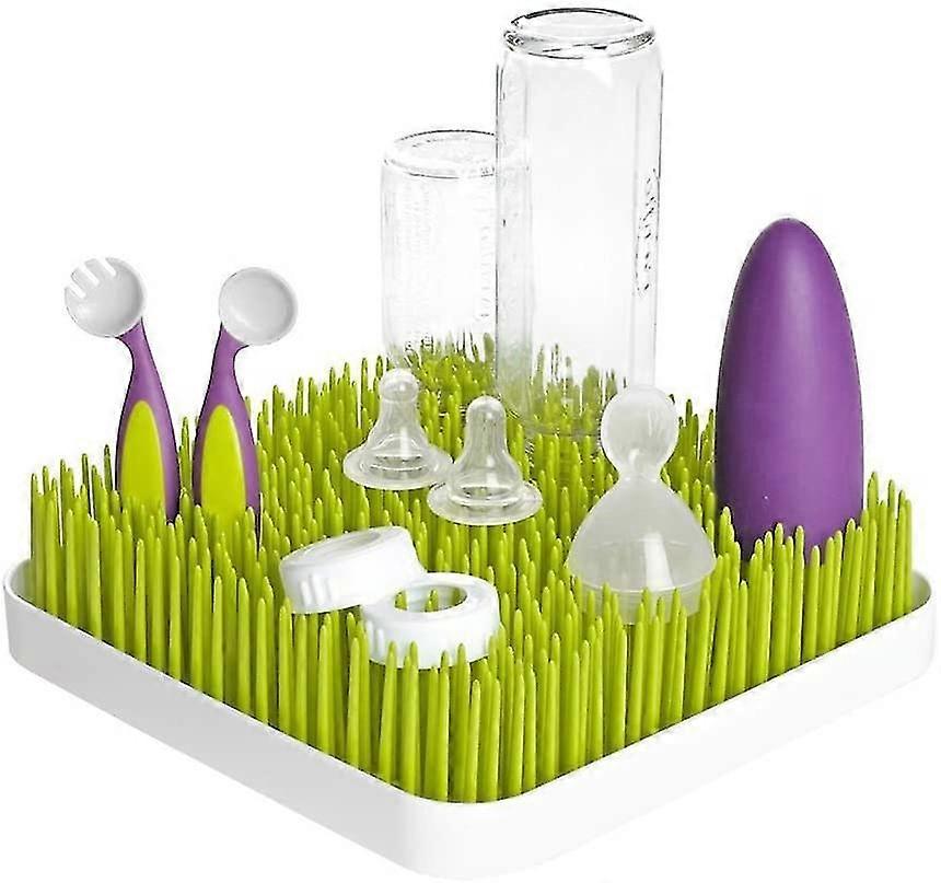 Cleaning Baby Bottle Patch Drainer Green Drying Rack