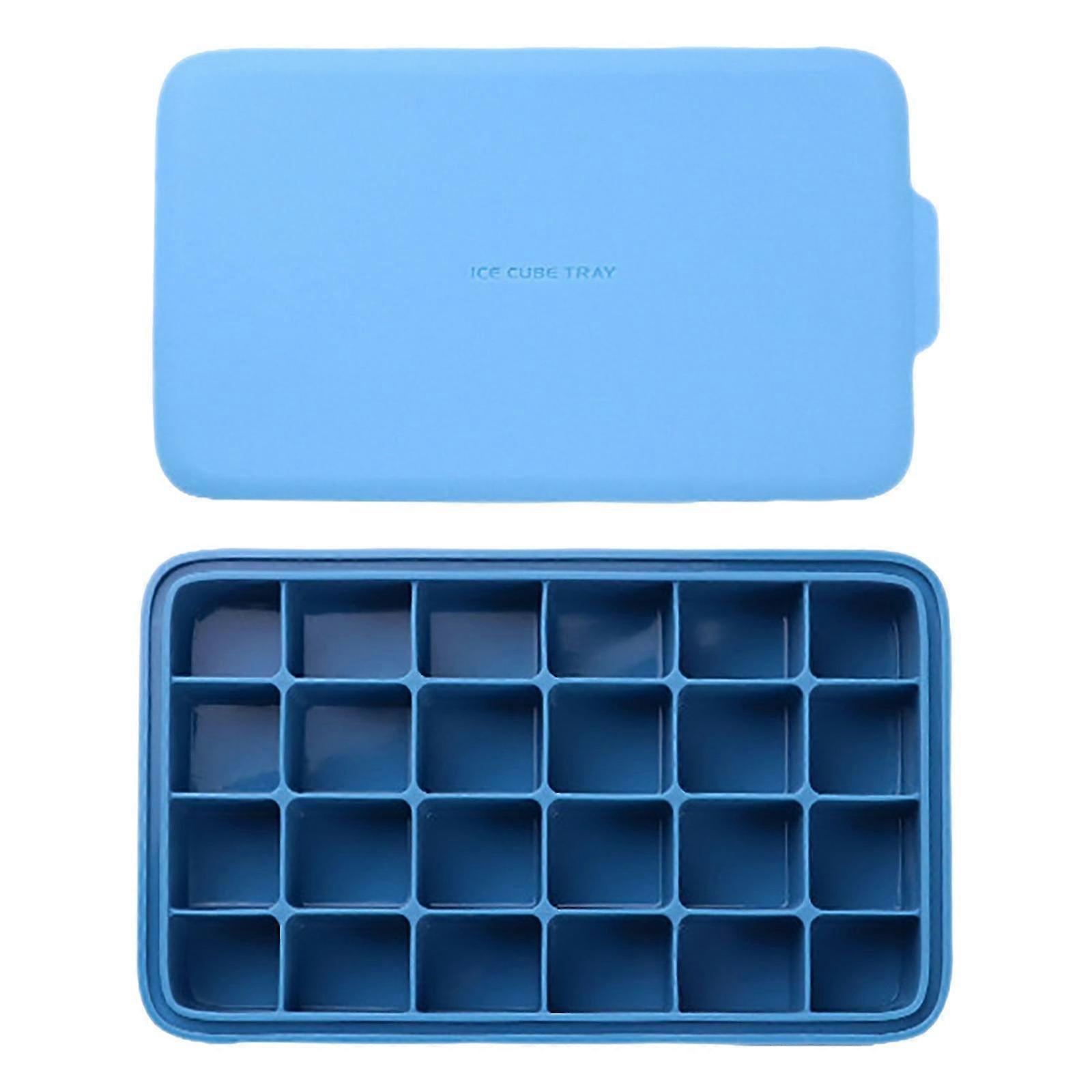 Ice Cube Tray Cube Maker Easy Out Maker Plastic Silicone Top Mold 24 Jelly Bar Pudding Mold