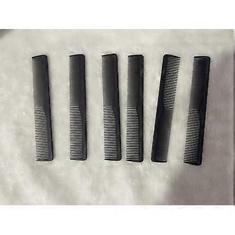 12 Pcs Black Hair Comb Professional 7 Inch Cutting Comb Carbon Fiber Combs for Women Hairdressing Barber Comb