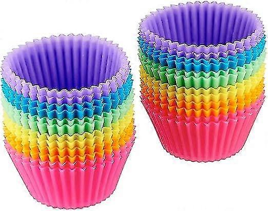 Set Of 24 Reusable Boxes Of 7 Silicone Cakes For Use In The Oven At 240c