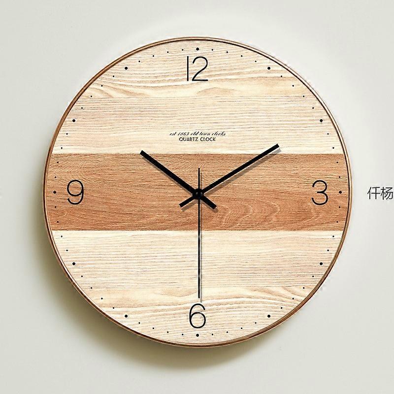 Simple Modern Design Wooden Clock  Wall