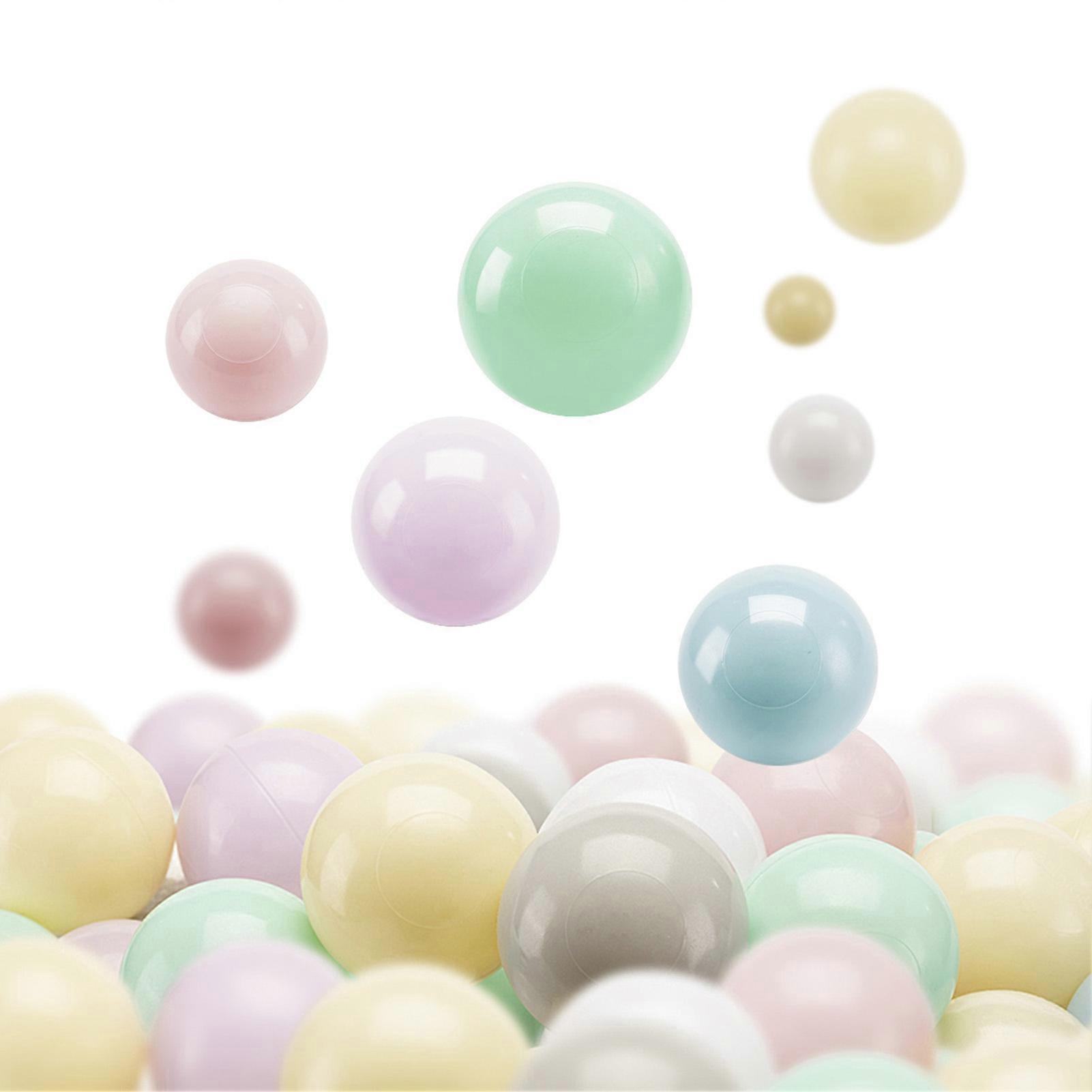 100Pcs/Set 7CM Colorful Pit Ball Thickened PE Crush Proof BPA Phthalate Free Safe Indoor Outdoor Baby Toddler Kids Ocean Ball Pool Toy Kit