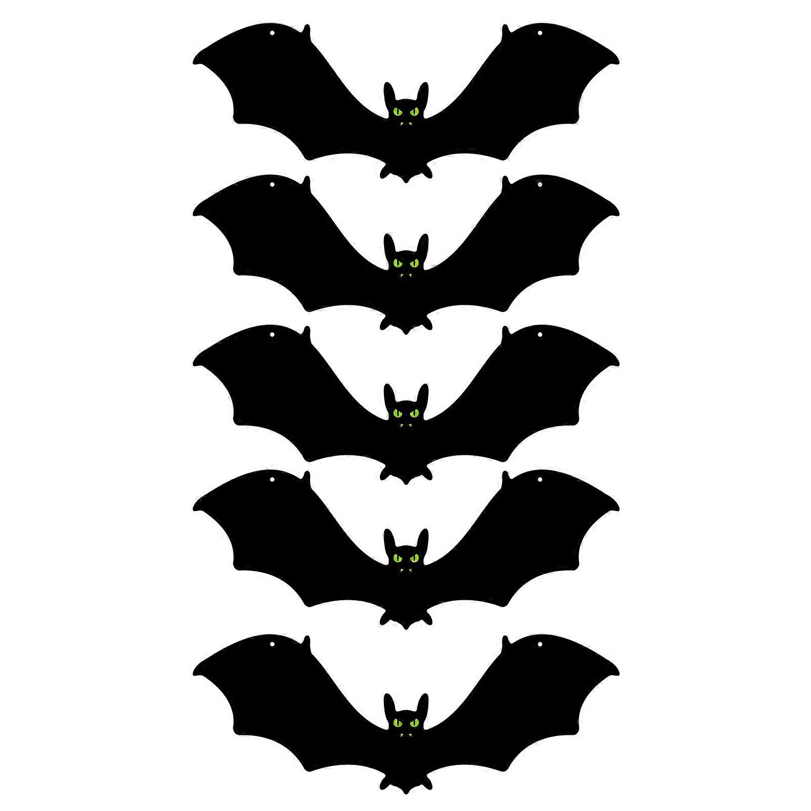 5Pcs Halloween Pendant Hanging Bats Spiders Ghosts Decoration Spooky Atmosphere Enhancer Festive Party Supplies